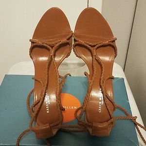 Karen Millen Tan Sandal - Wrap Around Ankle